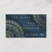 Yoga Meditation Teacher Gold Mandala Loyalty Punch (Voorkant)