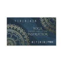 Yoga Meditation Teacher Gold Mandala Loyalty Punch