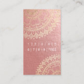 Yoga Meditation Teacher Gold Mandala Loyalty Punch (Voorkant)