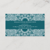 Yoga Meditation Teacher Instructor Mandala Blauwgr Visitekaartje (Achterkant)