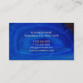 Yoga & Meditation Teacher Mandala Elegant Blue Visitekaartje (Achterkant)