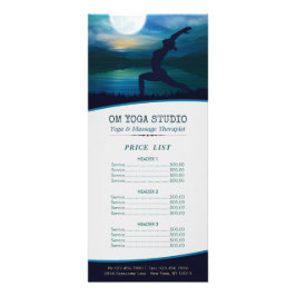 Yoga Meditation Teacher Moon Salutation Price List Reclamekaart