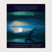Yoga Meditation Teacher Moon Salutation Price List Visitekaartje (Buitenkant ongevouwen)