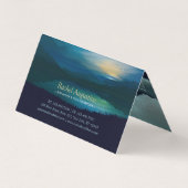 Yoga Meditation Teacher Moon Salutation Price List Visitekaartje (Achterkant)