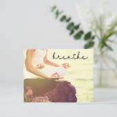 Yoga Meditation the index finger Birthday Kaart (Staand voorkant)