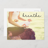 Yoga Meditation the index finger Birthday Kaart (Voorkant / Achterkant)