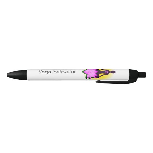 Yoga meditation zwarte inkt pen (Bodem)