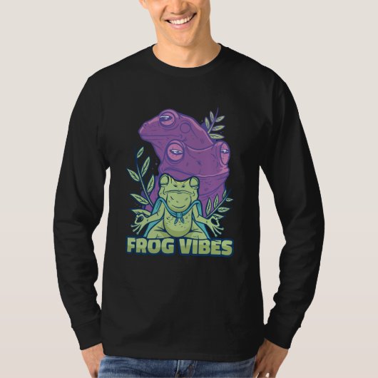 Yoga Mediterende Kikker T-shirt (Voorkant)