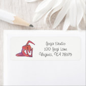 Yoga Meisje Adres Terugkeerlijst Etiket (Insitu)