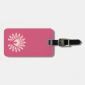 Yoga meisje bagagelabel (Voorkant horizontaal)