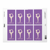 Yoga meisje etiket (Full Sheet)