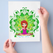 Yoga meisje Flyer (Hand)