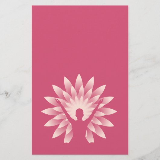Yoga meisje flyer (Voorkant)