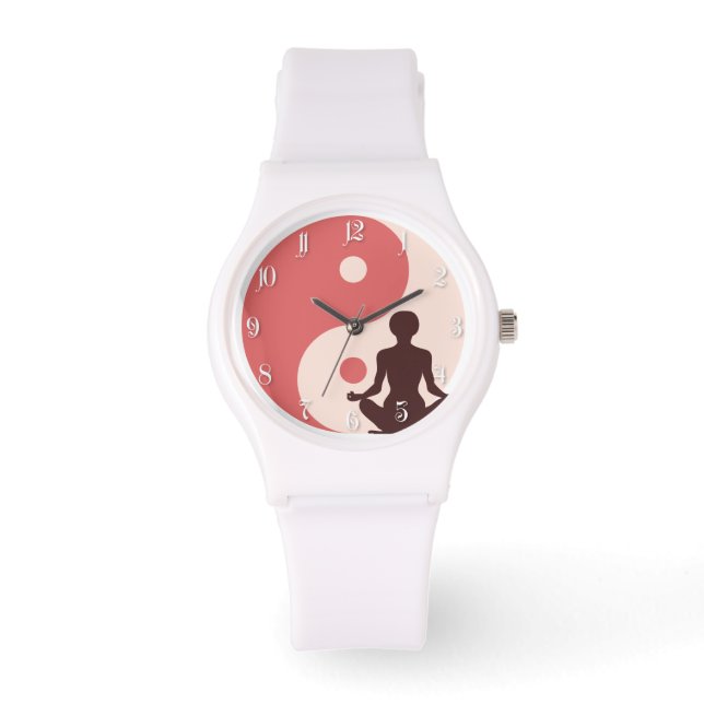 Yoga meisje horloge (Voorkant)