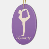 Yoga meisje keramisch ornament (Links)