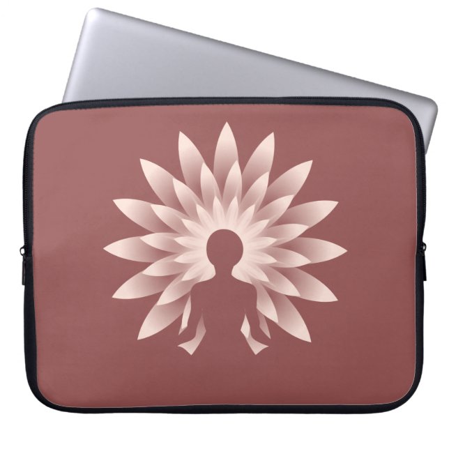 Yoga meisje laptop sleeve (Voorkant)