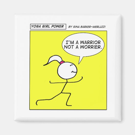 Yoga Meisje Macht Magneet (Voorkant)