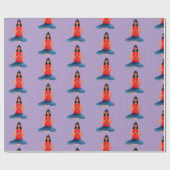Yoga meisje Meditatie Namaste Cadeaupapier (Vlak)