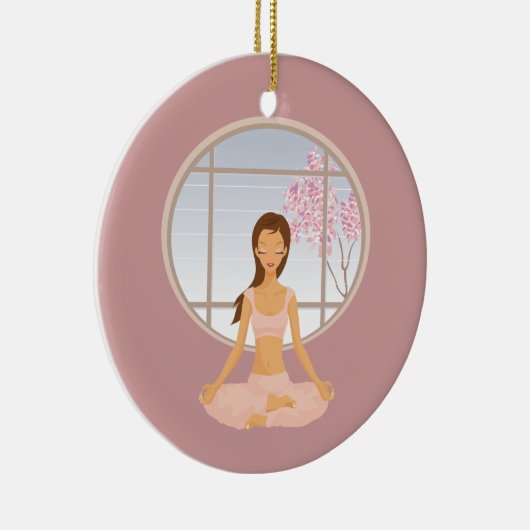 Yoga meisje ornament (Rechts)