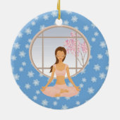 Yoga meisje ornament (Achterkant)