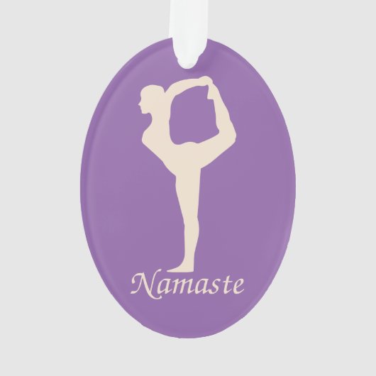 Yoga meisje ornament (achterkant)