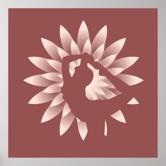 Yoga meisje poster (Voorkant)