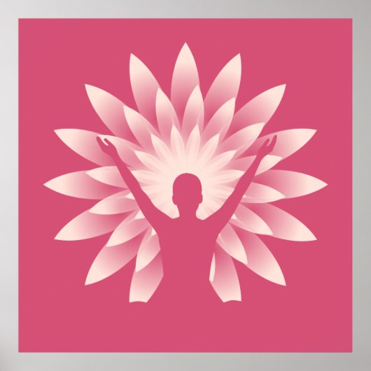 Yoga meisje poster (Voorkant)