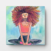 Yoga Meisje Serenity Art Fotoplaat (Voorkant)