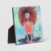 Yoga Meisje Serenity Art Fotoplaat (Voorkant)