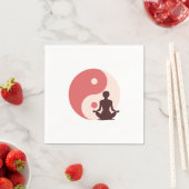 Yoga meisje servetten (Insitu)
