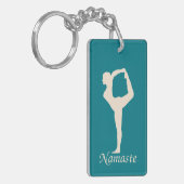 Yoga meisje sleutelhanger (Voorkant Links)