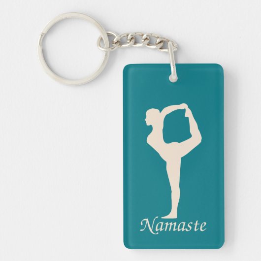 Yoga meisje sleutelhanger (Voorkant)