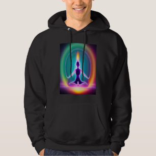 Yoga Meisje Vrouw Zon Groet Meditatie Chakra Hoodie