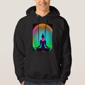 Yoga Meisje Vrouw Zonnegroet Meditatie Chakra Hoodie