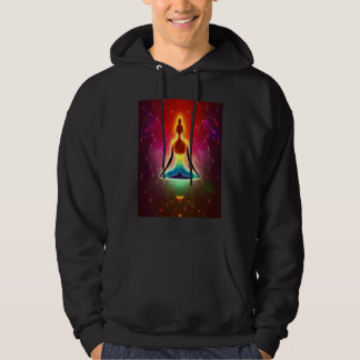 Yoga Meisje Vrouw Zonnegroet Meditatie Chakra  Hoodie