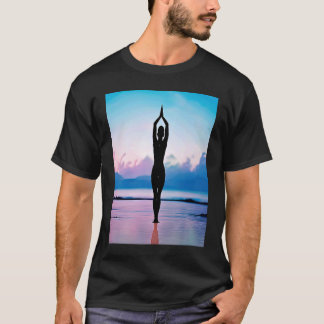 Yoga Meisje Vrouw Zonnegroet Meditatie Chakra  T-shirt