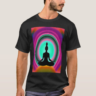Yoga Meisje Vrouw Zonnegroet Meditatie Chakra  T-shirt