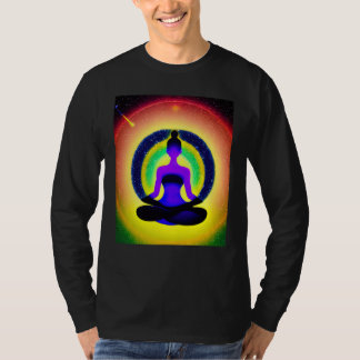 Yoga Meisje Vrouw Zonnegroet Meditatie Chakra  T-shirt
