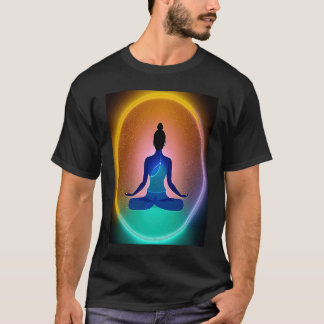 Yoga Meisje Vrouw Zonnegroet Meditatie Chakra  T-shirt