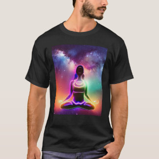 Yoga Meisje Vrouw Zonnegroet Meditatie Chakra  T-shirt