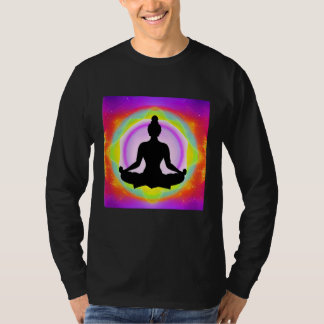 Yoga Meisje Vrouw Zonnegroet Meditatie Chakra  T-shirt