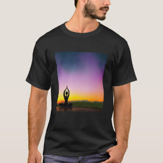 Yoga Meisje Vrouw Zonnegroet Meditatie Chakra  T-shirt