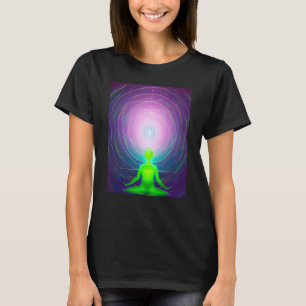 Yoga Meisje Vrouw Zonnegroet Meditatie Chakra T-shirt