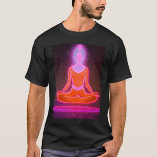 Yoga Meisje Vrouw Zonnegroet Meditatie Chakra  T-shirt
