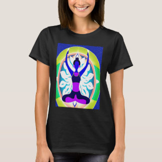 Yoga Meisje Vrouw Zonnegroet Meditatie Chakra  T-shirt