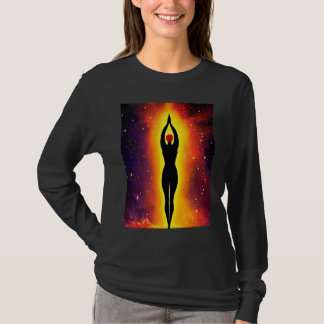 Yoga Meisje Vrouw Zonnegroet Meditatie Chakra T-shirt