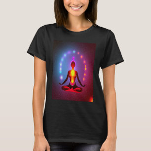 Yoga Meisje Vrouw Zonnegroet Meditatie Chakra T-shirt