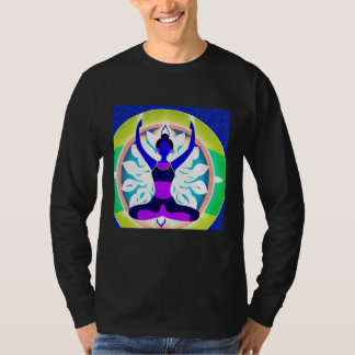Yoga Meisje Vrouw Zonnegroet Meditatie Chakra T-shirt
