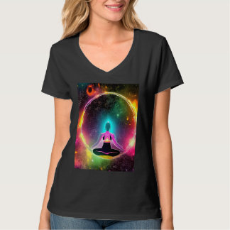 Yoga Meisje Vrouw Zonnegroet Meditatie Chakra T-shirt