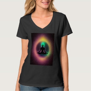 Yoga Meisje Vrouw Zonnegroet Meditatie Chakra  T-shirt